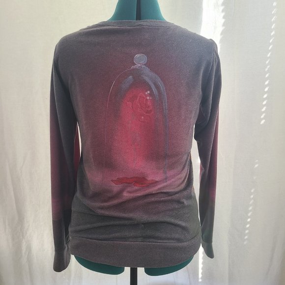 Disney Beauty And The Beast Stained Glass Girls Pullover Top - Picture 3 of 3